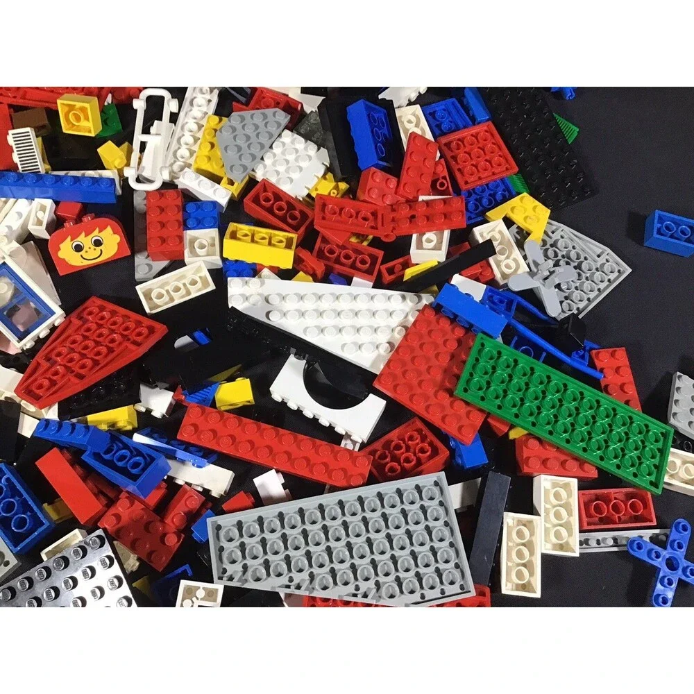 Lego 1 lb Pounds Bulk Bricks Blocks Plates Parts Pieces Multicolor Used # 1